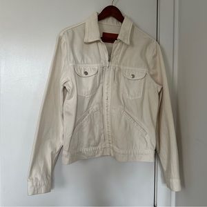 Sandro Ivory Denim Jacket - Medium